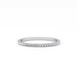 Full Eternity Wedding Band with 0.20 TCW Round Cut Moissanite – Yellow, White, or Rose Gold