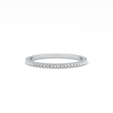 Full Eternity Wedding Band with 0.20 TCW Round Cut Moissanite – Yellow, White, or Rose Gold