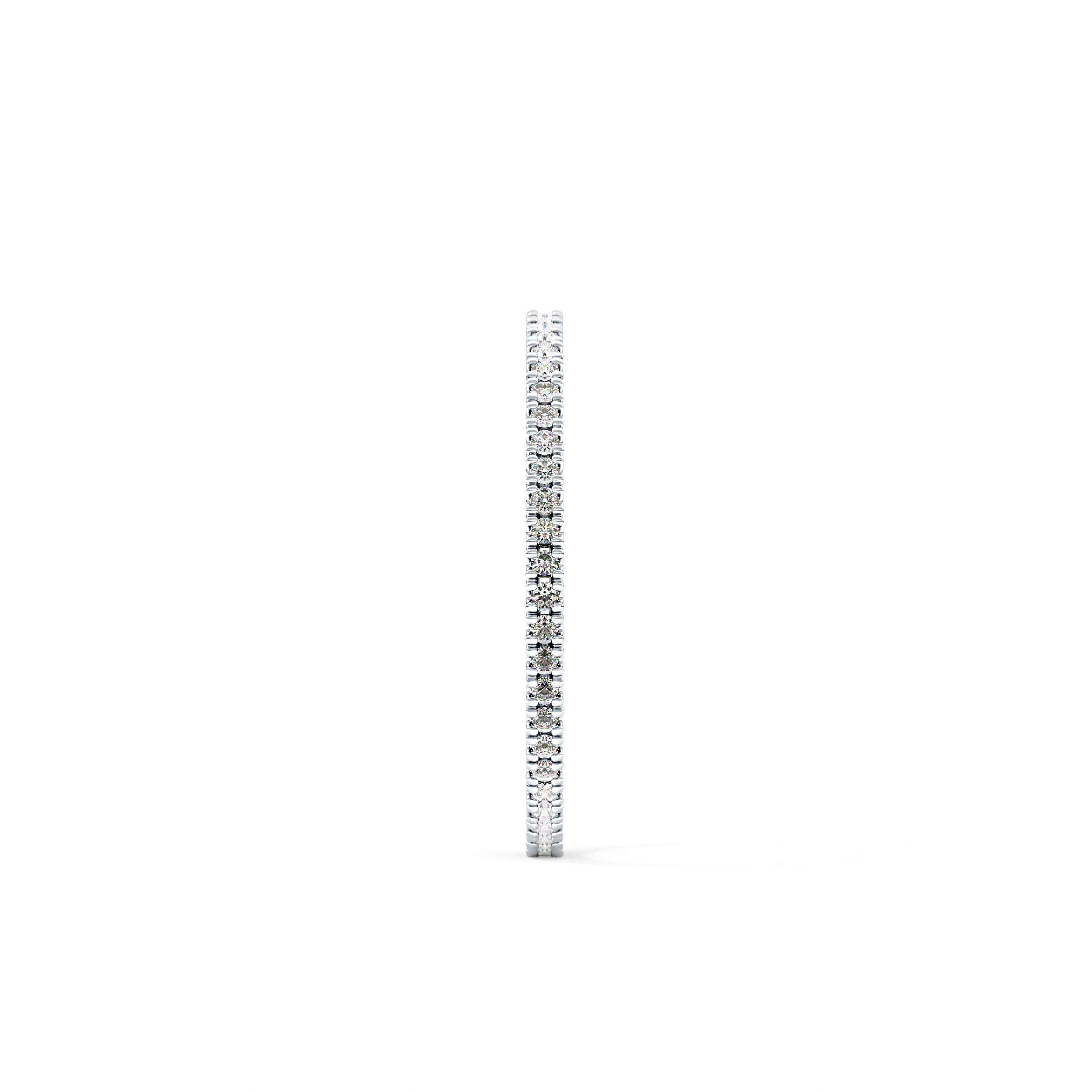 Full Eternity Wedding Band with 0.20 TCW Round Cut Moissanite – Yellow, White, or Rose Gold