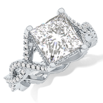 Full Eternity Wedding Band with 0.20 TCW Round Cut Moissanite – Yellow, White, or Rose Gold