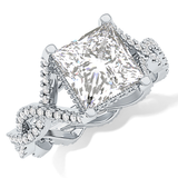 Full Eternity Wedding Band with 0.20 TCW Round Cut Moissanite – Yellow, White, or Rose Gold