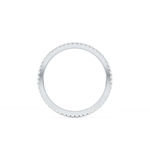 Full Eternity Wedding Band with 0.20 TCW Round Cut Moissanite – Yellow, White, or Rose Gold
