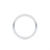 Full Eternity Wedding Band with 0.20 TCW Round Cut Moissanite – Yellow, White, or Rose Gold