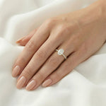 2 CT Round Halo & Pave Lab Grown Diamond Engagement Ring