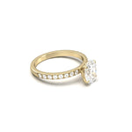 2 CT Round Halo & Pave Lab Grown Diamond Engagement Ring