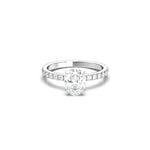 2 CT Round Halo & Pave Lab Grown Diamond Engagement Ring