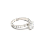 2 CT Round Halo & Pave Lab Grown Diamond Engagement Ring