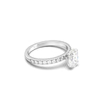 2 CT Round Halo & Pave Lab Grown Diamond Engagement Ring