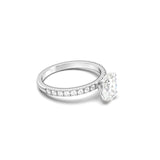 2 CT Round Halo & Pave Lab Grown Diamond Engagement Ring