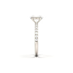 2 CT Round Halo & Pave Lab Grown Diamond Engagement Ring