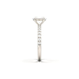 2 CT Round Halo & Pave Lab Grown Diamond Engagement Ring