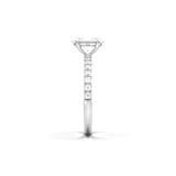 2 CT Round Halo & Pave Lab Grown Diamond Engagement Ring