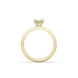 2 CT Round Halo & Pave Lab Grown Diamond Engagement Ring