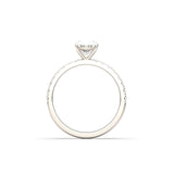 2 CT Round Halo & Pave Lab Grown Diamond Engagement Ring