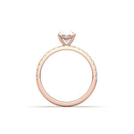 2 CT Round Halo & Pave Lab Grown Diamond Engagement Ring