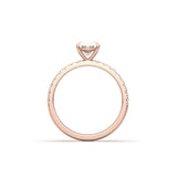 2 CT Round Halo & Pave Lab Grown Diamond Engagement Ring