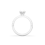 2 CT Round Halo & Pave Lab Grown Diamond Engagement Ring