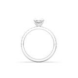 2 CT Round Halo & Pave Lab Grown Diamond Engagement Ring