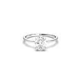2 CT Round Halo & Pave Lab Grown Diamond Engagement Ring