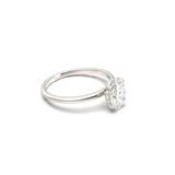 2 CT Round Halo & Pave Lab Grown Diamond Engagement Ring