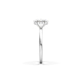 2 CT Round Halo & Pave Lab Grown Diamond Engagement Ring