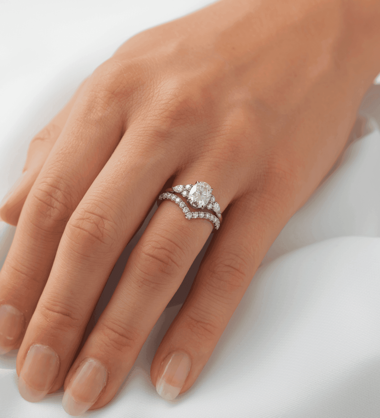 2 CT Round Halo & Pave Lab Grown Diamond Engagement Ring