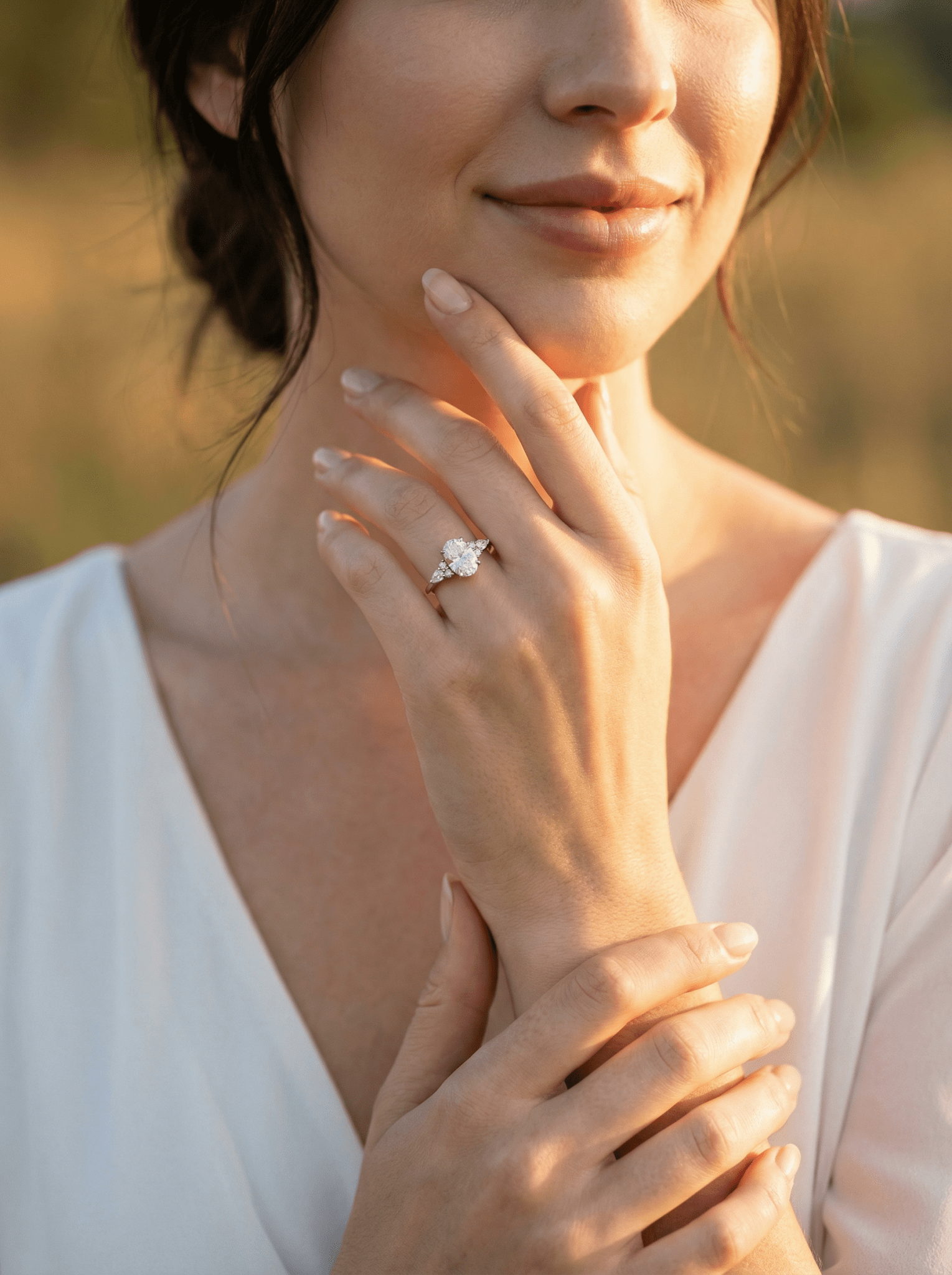 2 CT Round Halo & Pave Lab Grown Diamond Engagement Ring