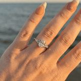 2 CT Round Halo & Pave Lab Grown Diamond Engagement Ring