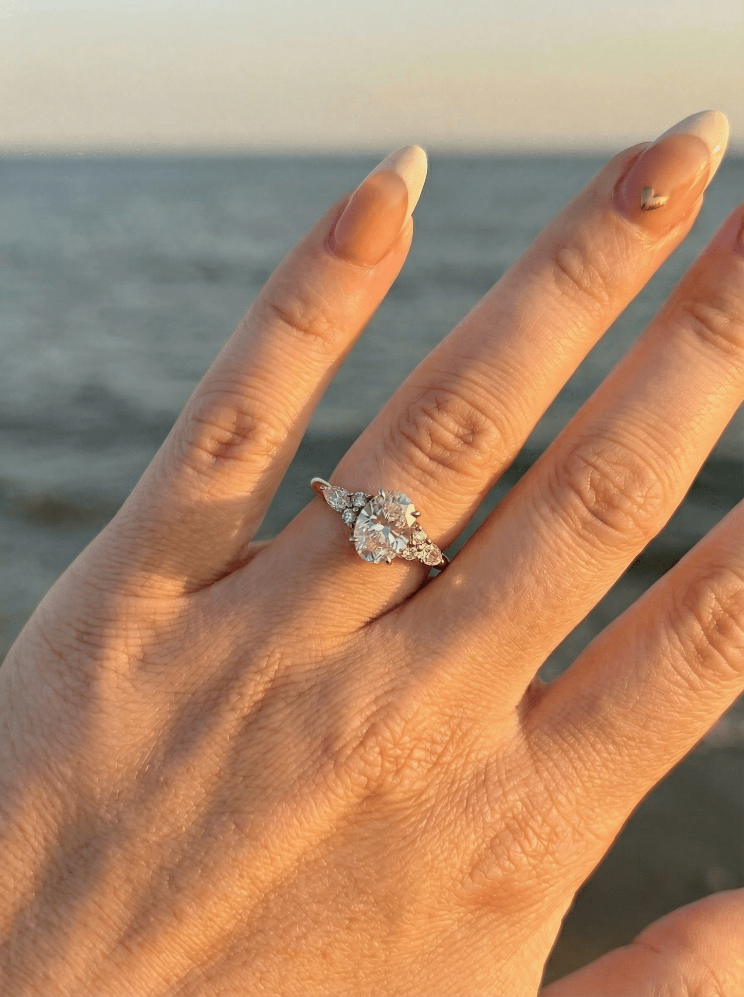 2 CT Round Halo & Pave Lab Grown Diamond Engagement Ring