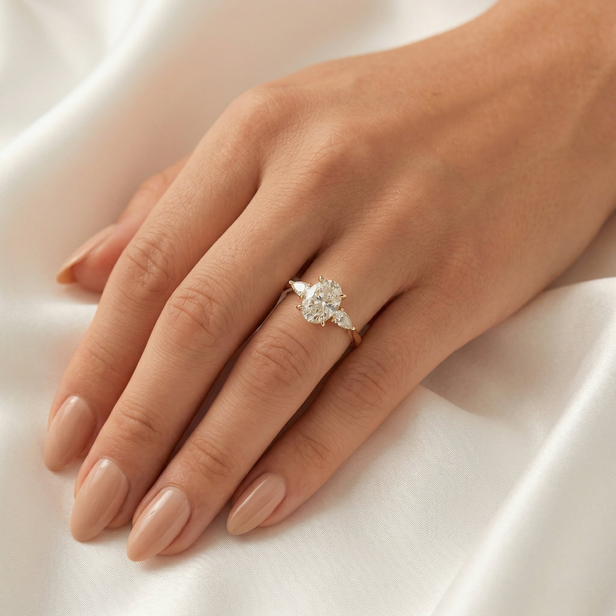 2 CT Round Halo & Pave Lab Grown Diamond Engagement Ring