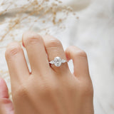 2 CT Round Halo & Pave Lab Grown Diamond Engagement Ring