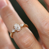 2 CT Round Halo & Pave Lab Grown Diamond Engagement Ring