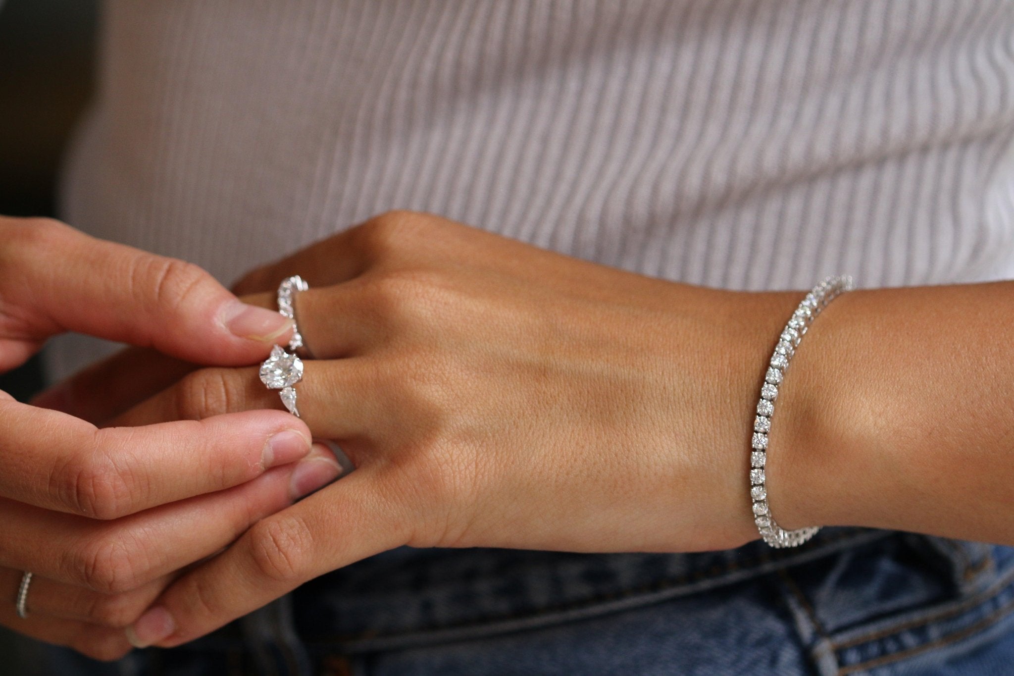 2 CT Round Halo & Pave Lab Grown Diamond Engagement Ring
