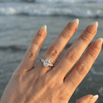 2 CT Round Halo & Pave Lab Grown Diamond Engagement Ring