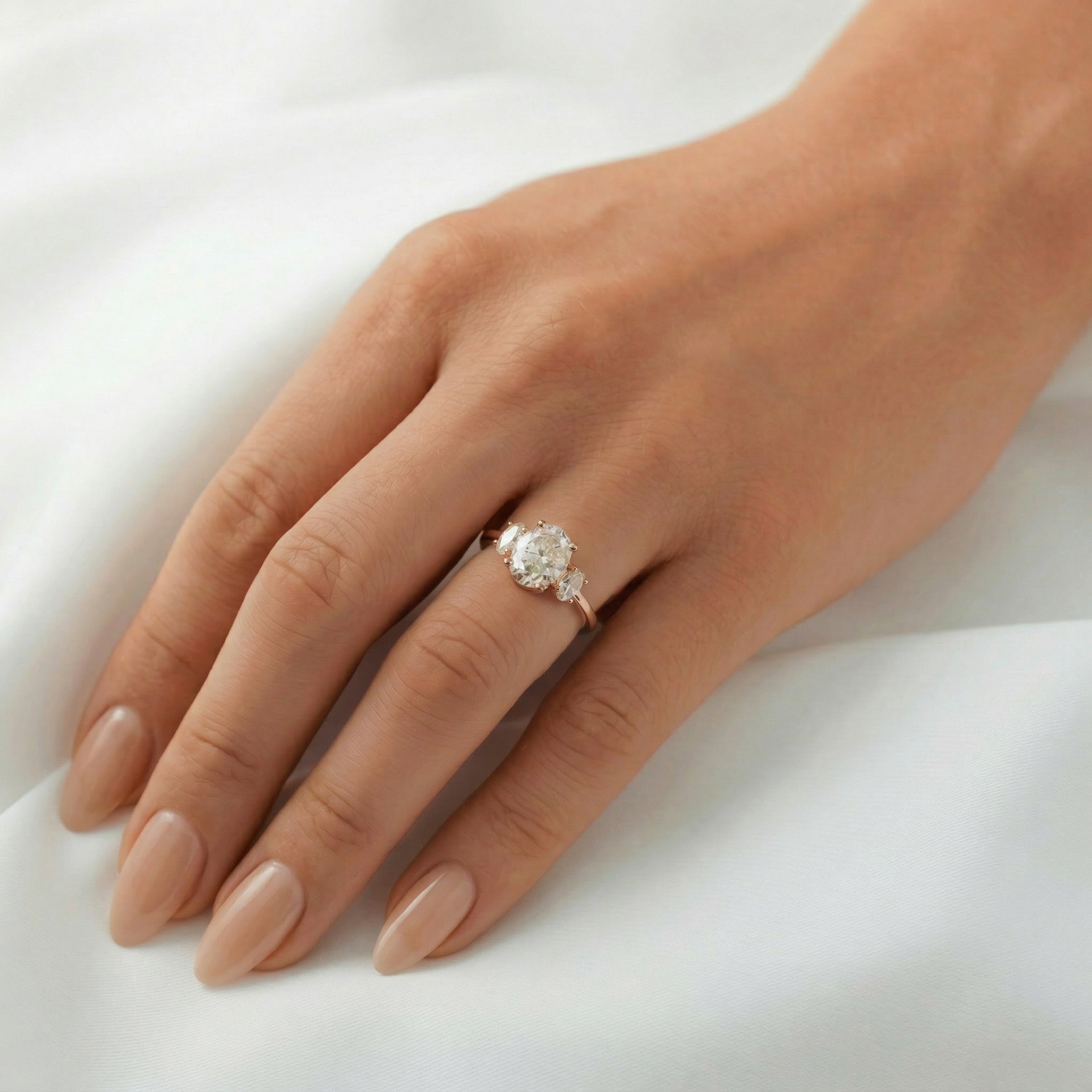 2 CT Round Halo & Pave Lab Grown Diamond Engagement Ring