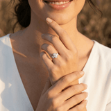 2 CT Round Halo & Pave Lab Grown Diamond Engagement Ring