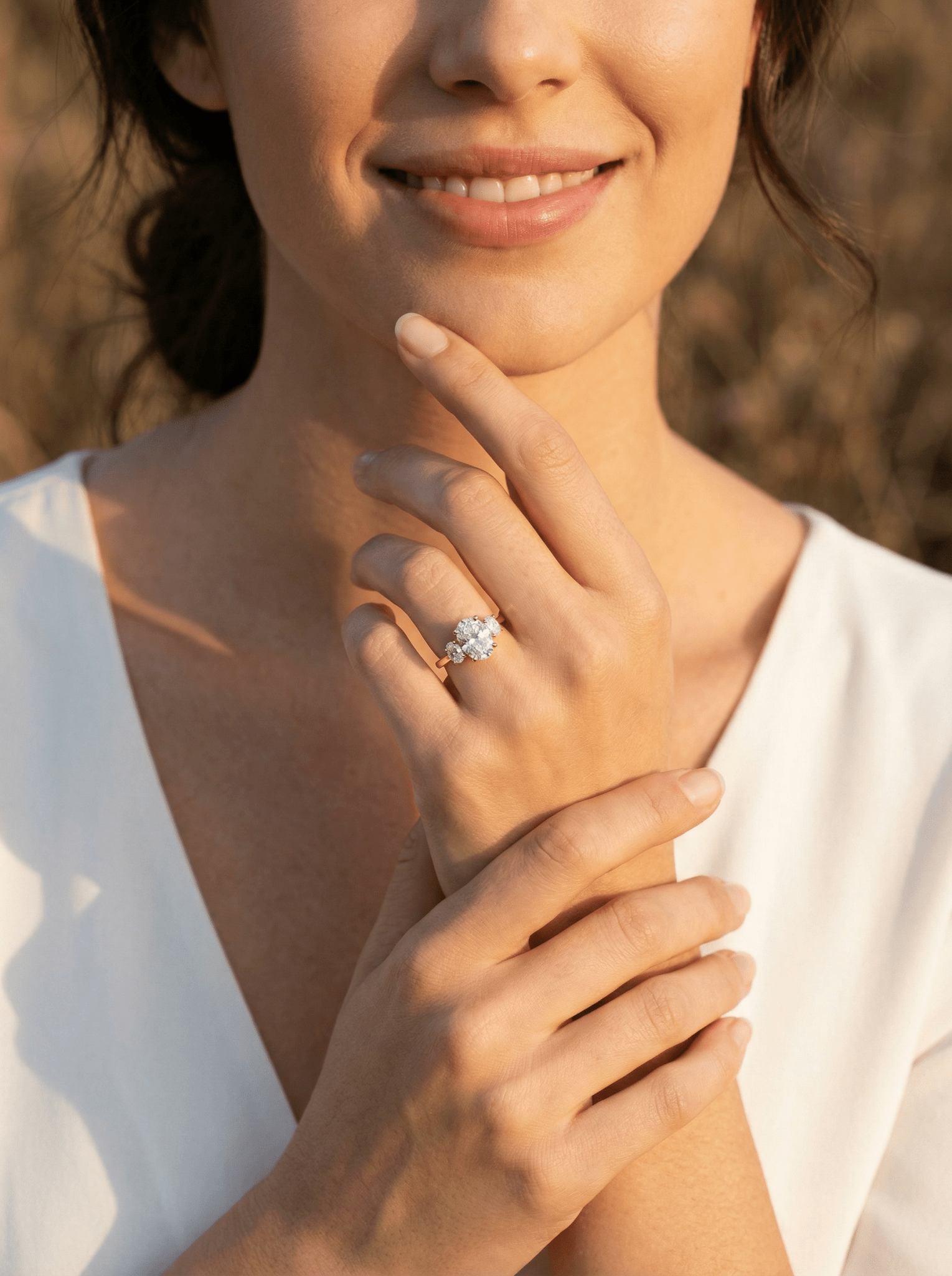 2 CT Round Halo & Pave Lab Grown Diamond Engagement Ring