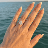 2 CT Round Halo & Pave Lab Grown Diamond Engagement Ring