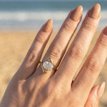 2 CT Round Halo & Pave Lab Grown Diamond Engagement Ring
