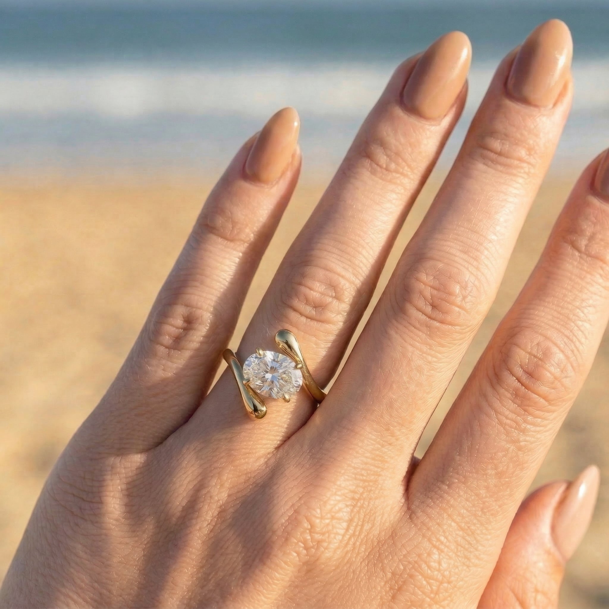 2 CT Round Halo & Pave Lab Grown Diamond Engagement Ring