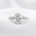 2 CT Round Halo & Pave Lab Grown Diamond Engagement Ring