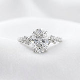 2 CT Round Halo & Pave Lab Grown Diamond Engagement Ring