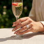 2 CT Round Halo & Pave Lab Grown Diamond Engagement Ring