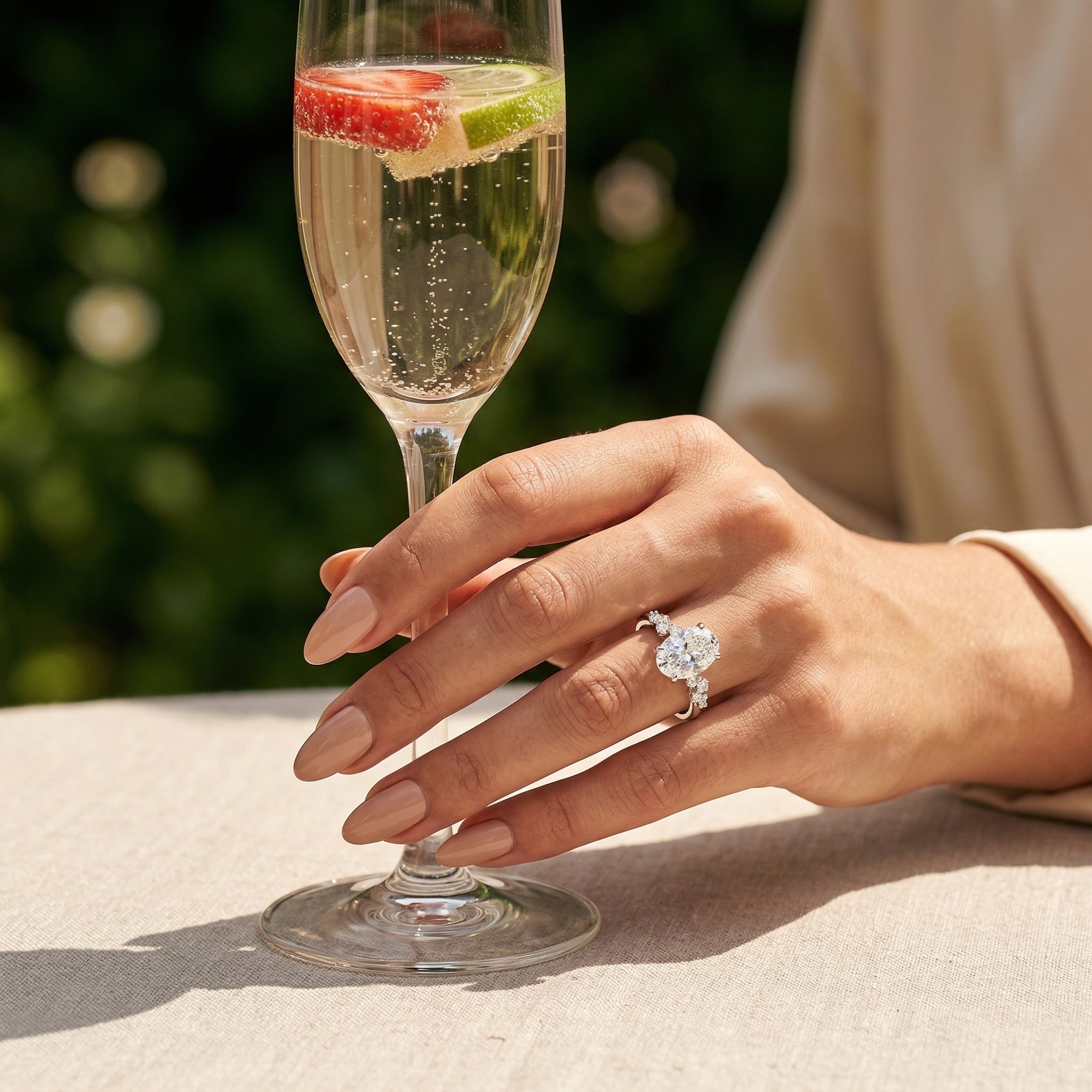 2 CT Round Halo & Pave Lab Grown Diamond Engagement Ring