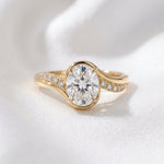 2 CT Round Halo & Pave Lab Grown Diamond Engagement Ring