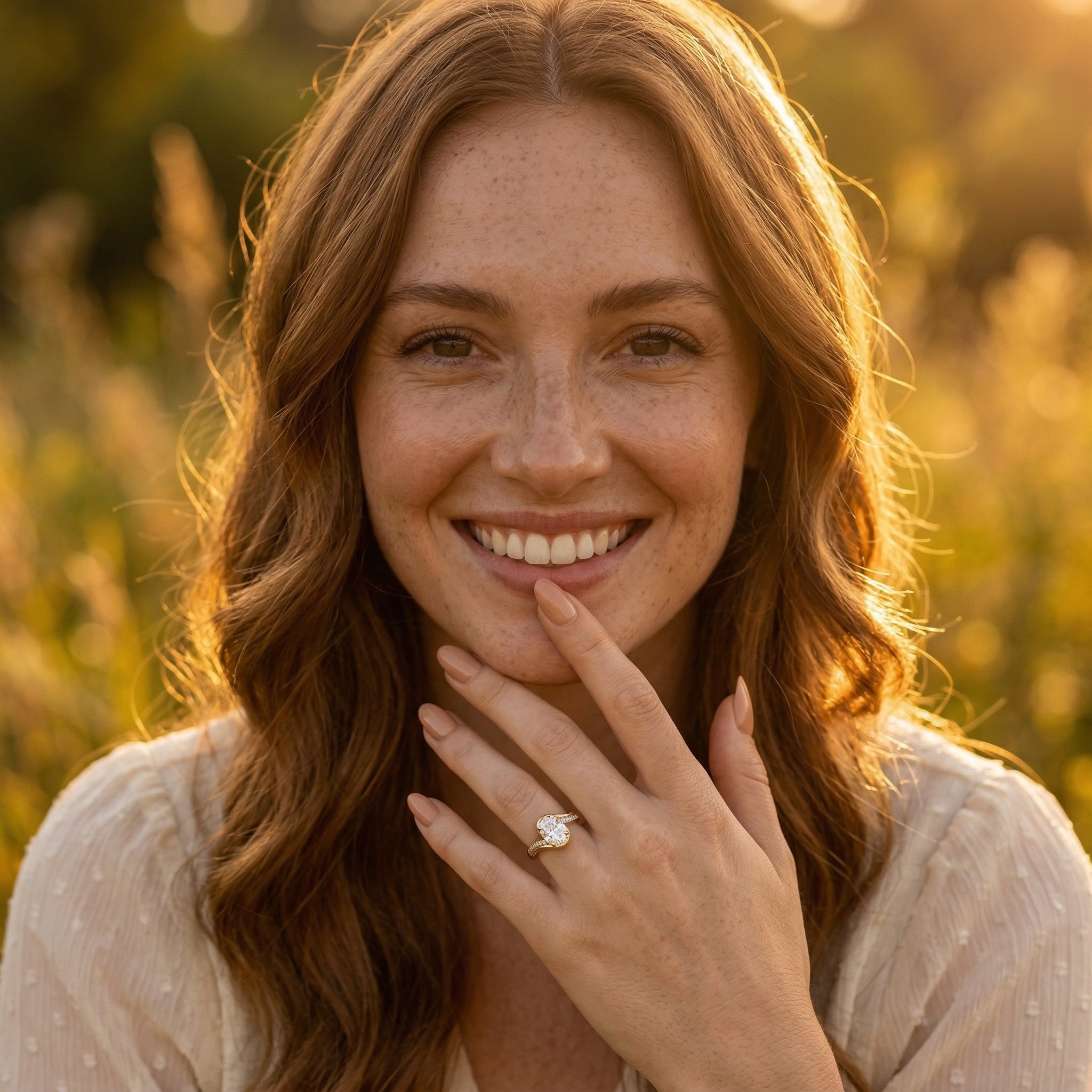 2 CT Round Halo & Pave Lab Grown Diamond Engagement Ring
