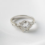 2 CT Round Halo & Pave Lab Grown Diamond Engagement Ring