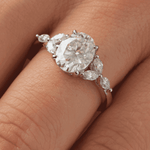 2 CT Round Halo & Pave Lab Grown Diamond Engagement Ring
