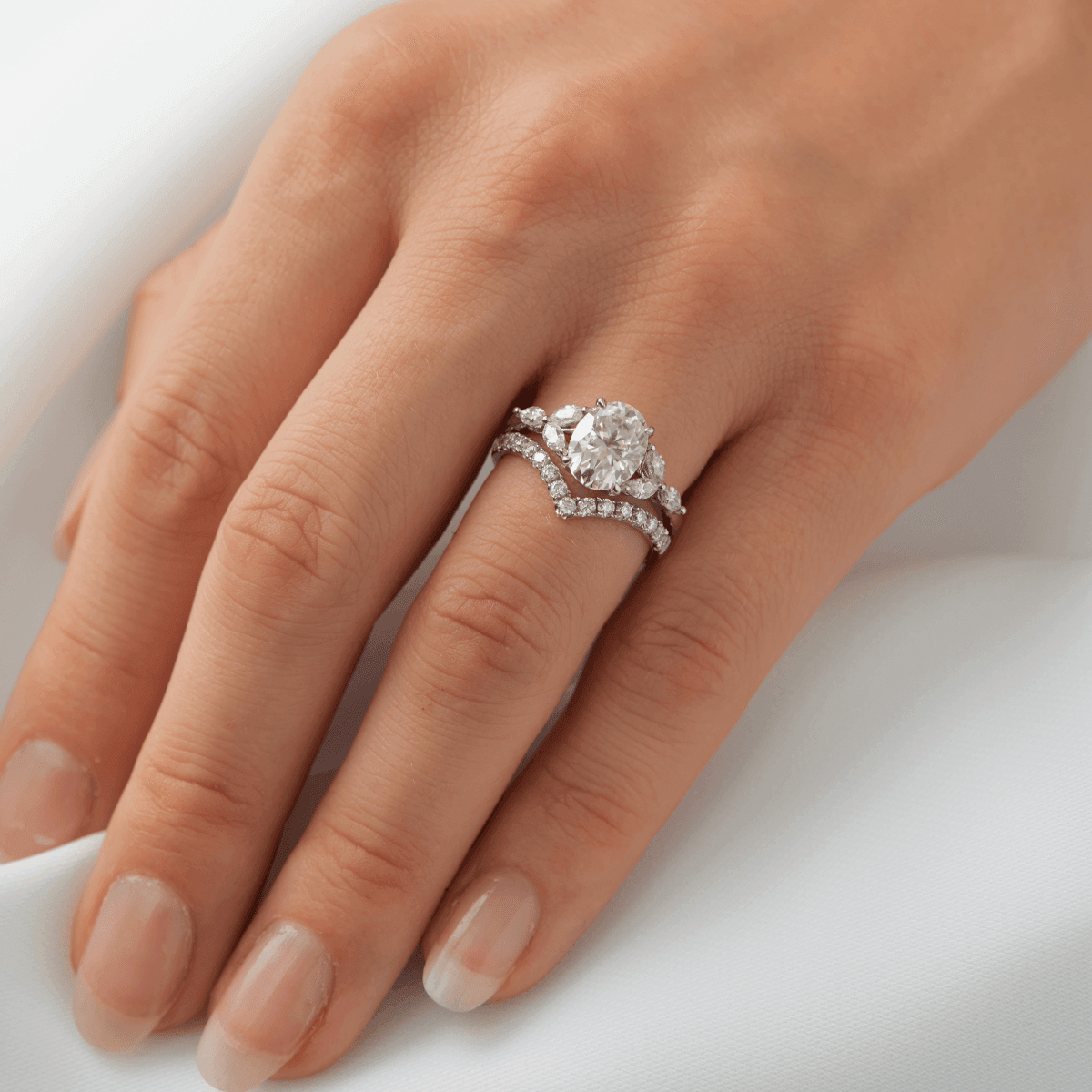 2 CT Round Halo & Pave Lab Grown Diamond Engagement Ring