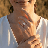 2 CT Round Halo & Pave Lab Grown Diamond Engagement Ring
